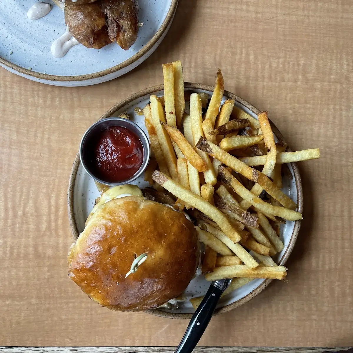 Burger and Fries
