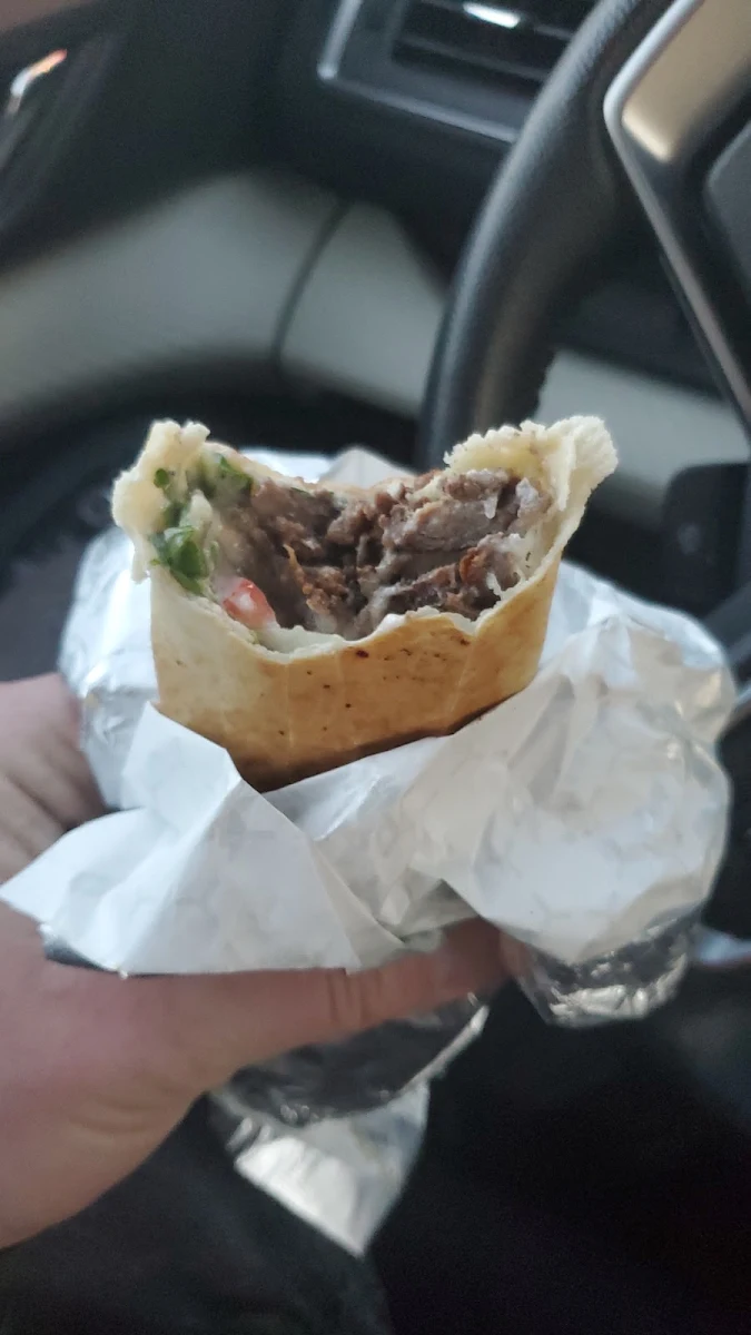 Beef Lamb Shawarma Sandwich