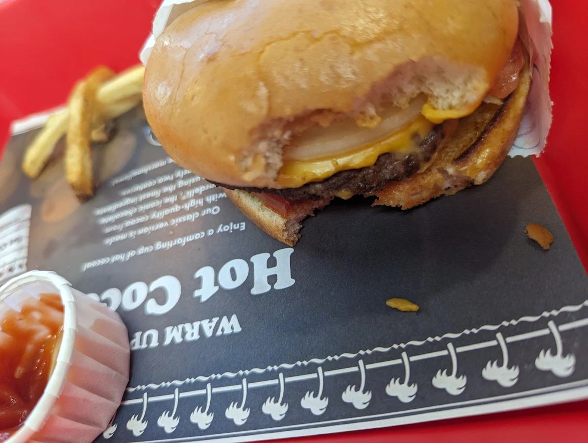 Cheese Burger and Fries