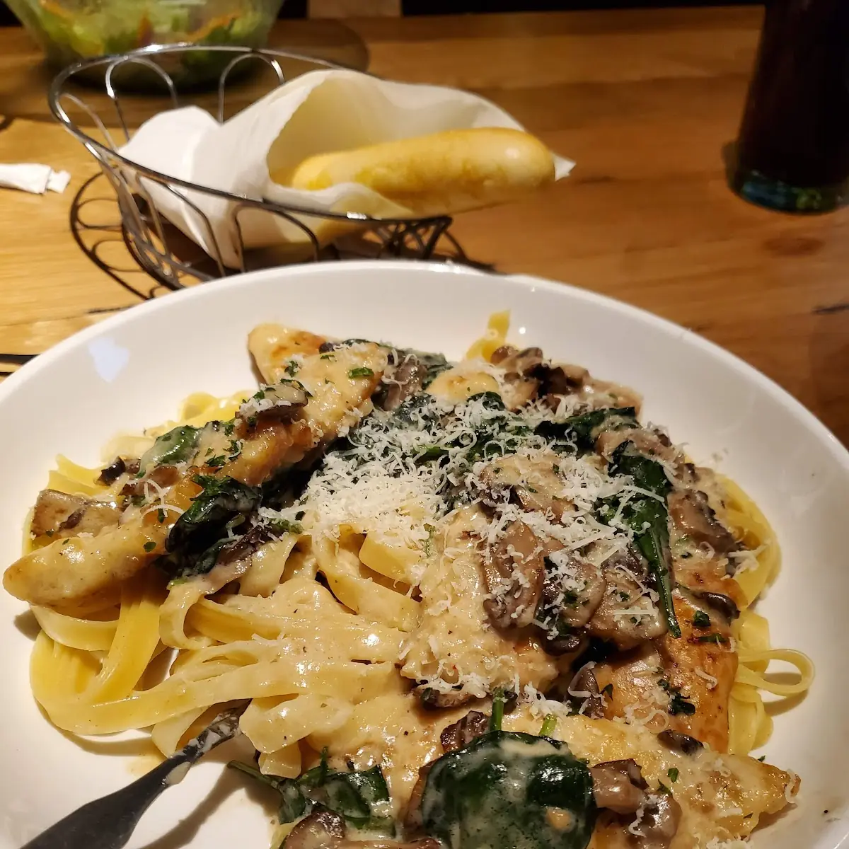 Marsala Chicken with Alfredo Pasta