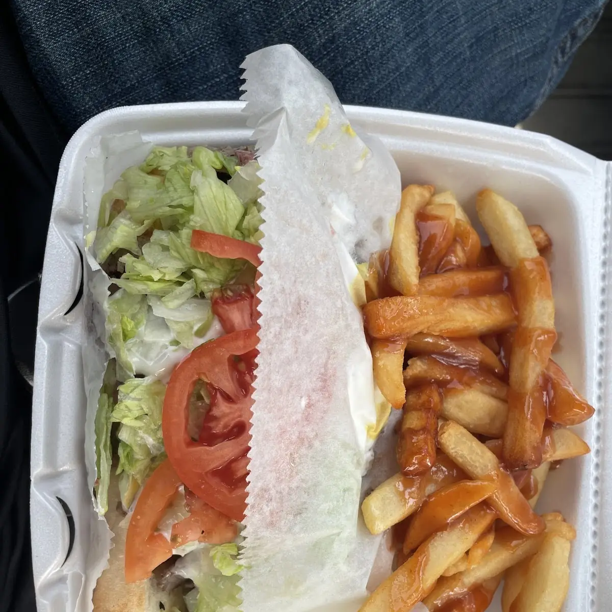Philly Cheese Steak with Gyro Meat