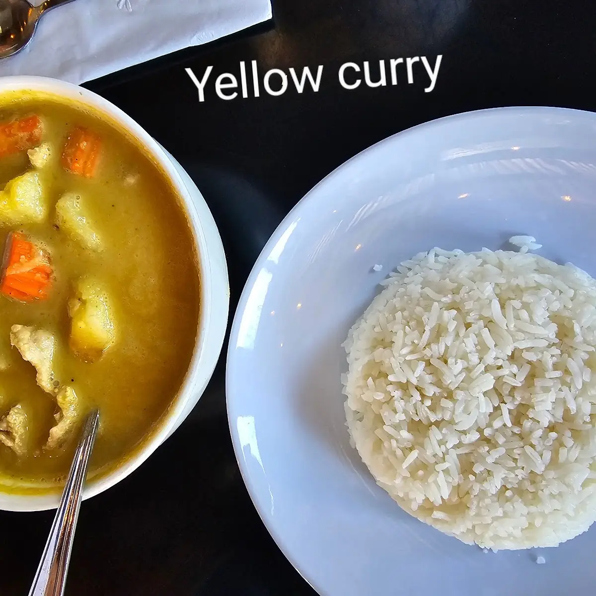 Yellow Curry Chicken with Rice