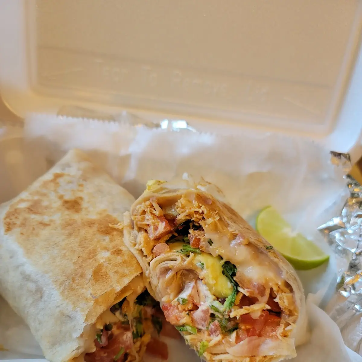 Fried Chicken Burrito