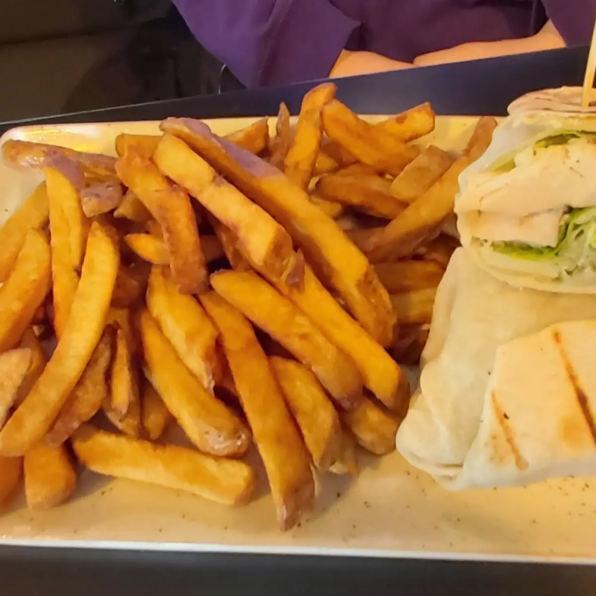 Chicken Caesar Wrap, Bad Dog Corunna