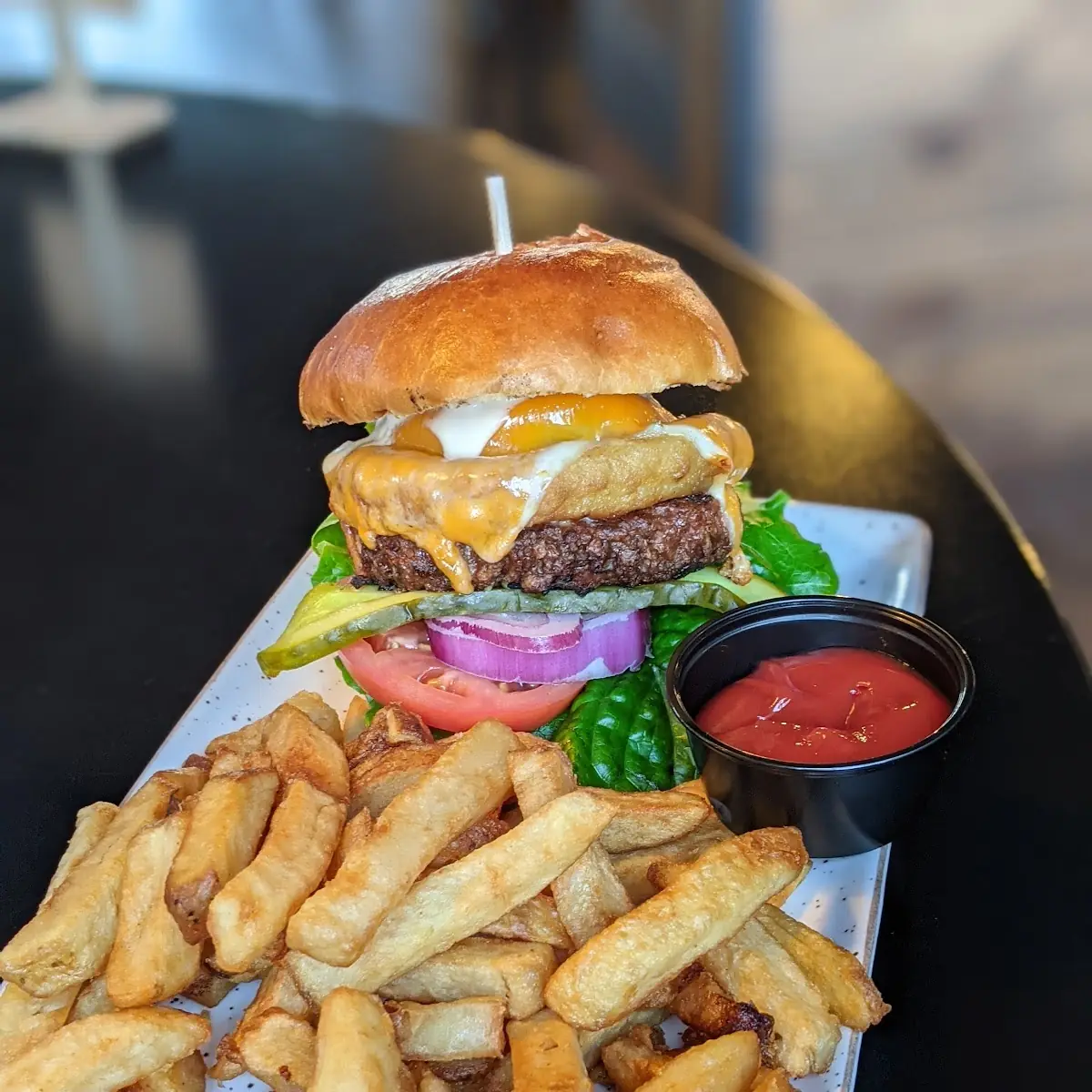 Jalapeno Burger Veggie Burger, Bad Dog Corunna