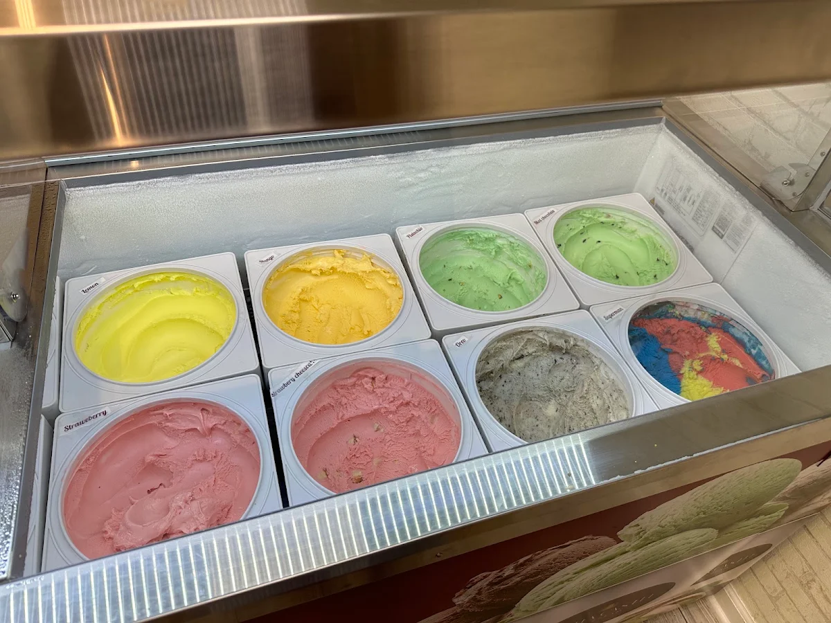 Colorful Ice Cream Flavors Available
