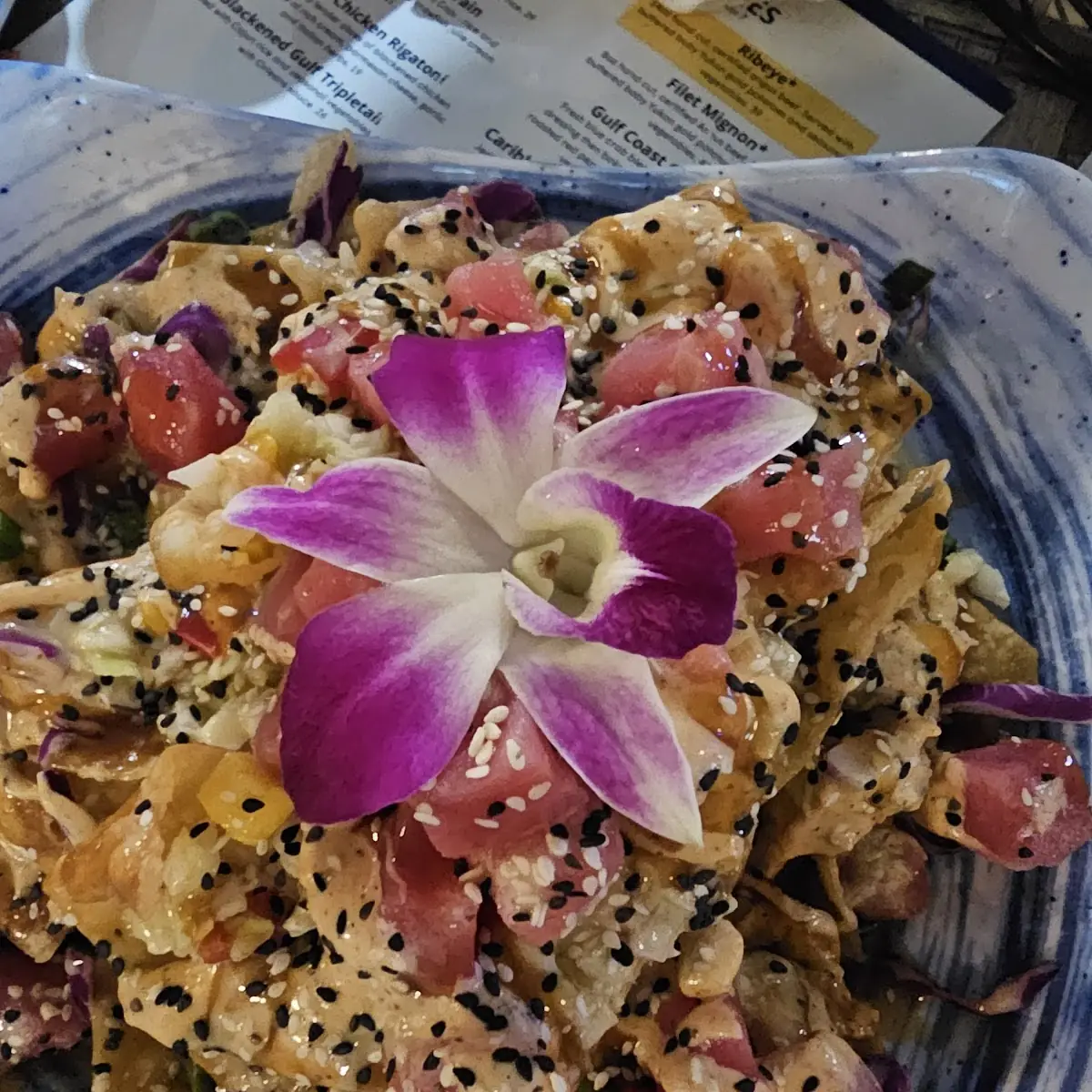 Asian Ahi Tuna Nachos