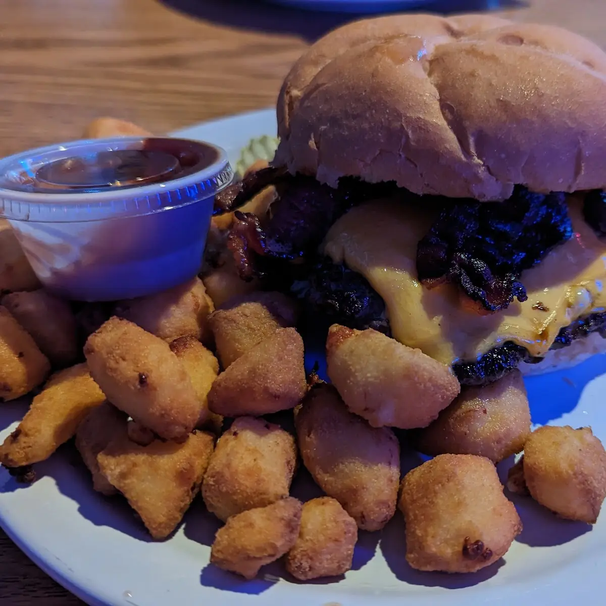 Bacon Cheeseburger with Cheese Curds