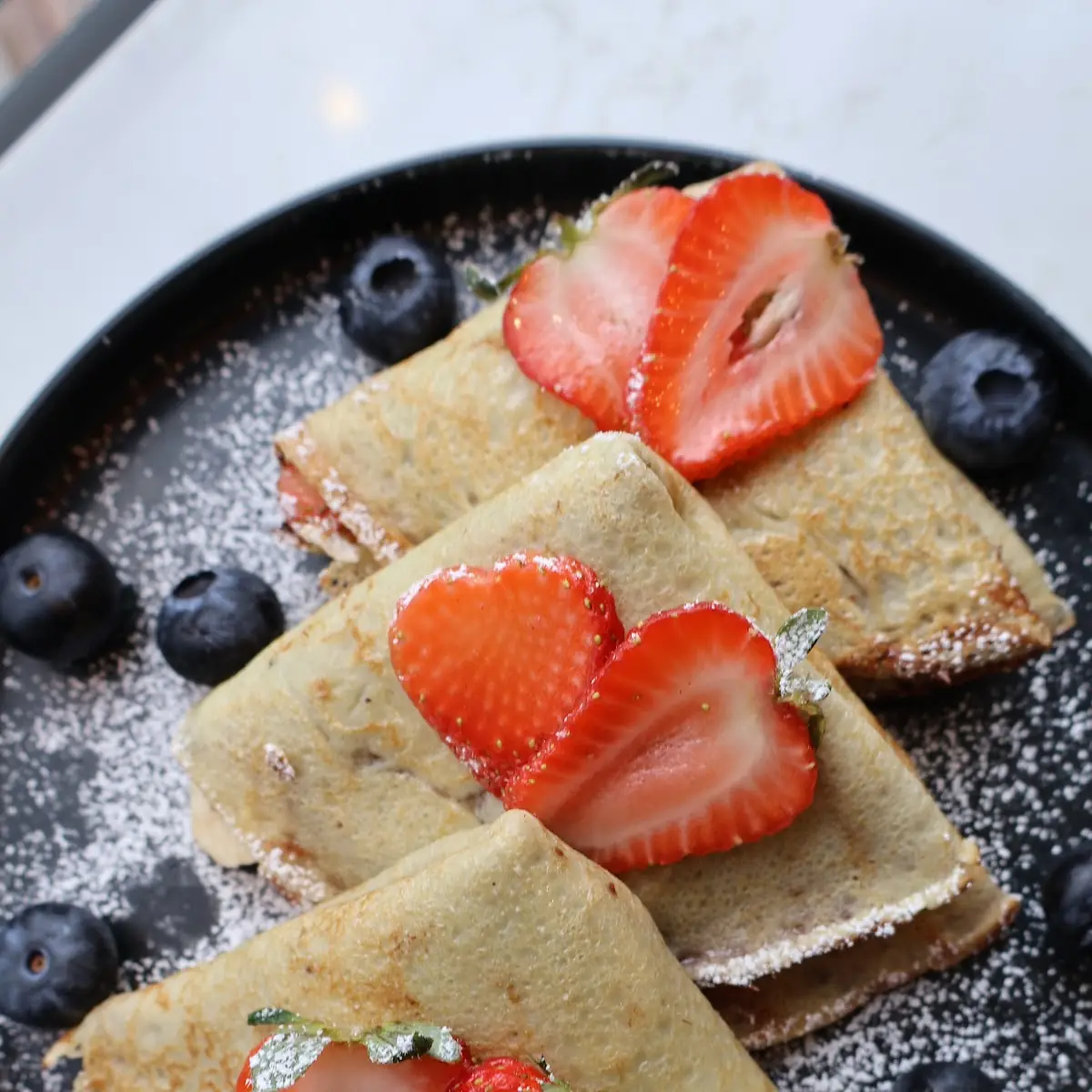 Nutella Crepes with Fresh Fruit