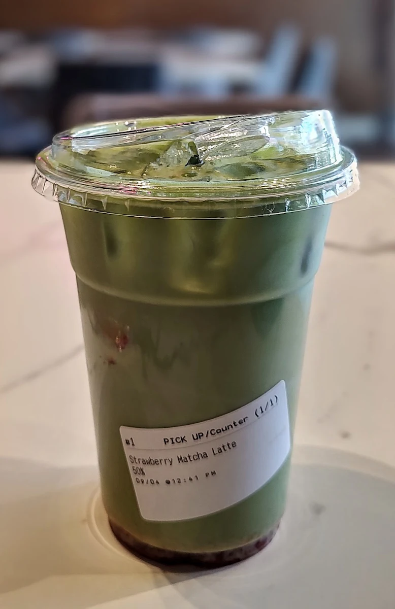 Strawberry Matcha Latte