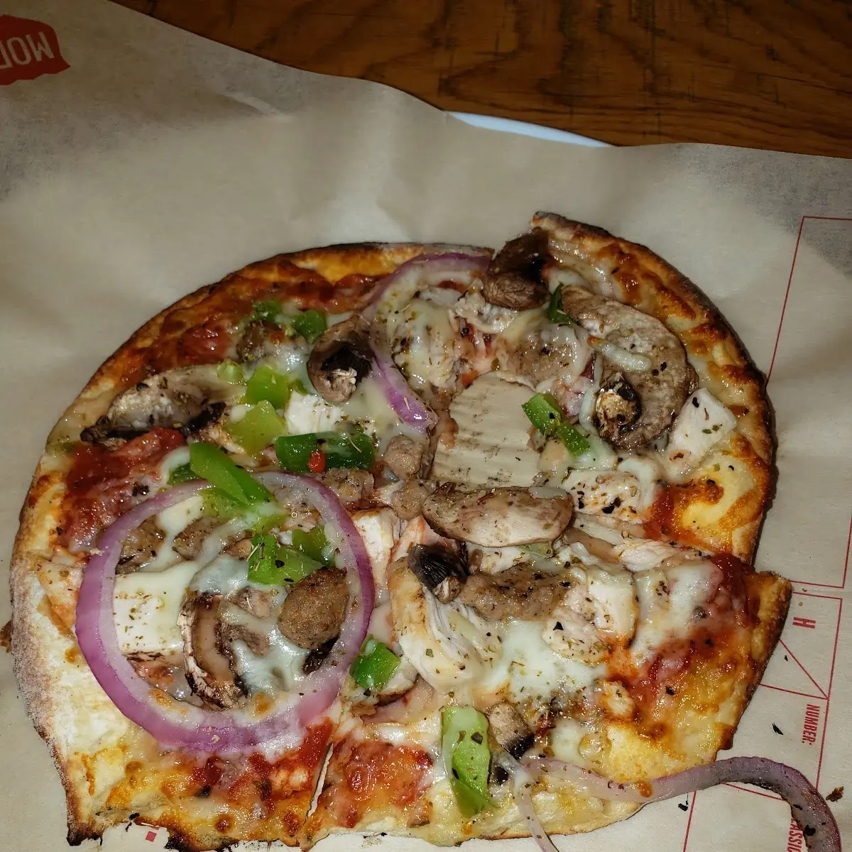 Veggie Pizza with Sausage