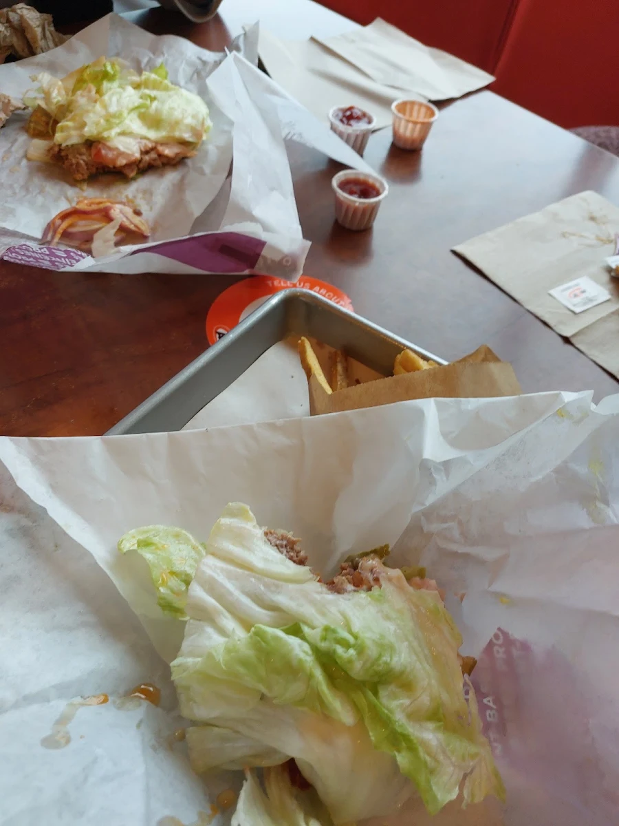 Beyond Meat with Lettuce Wrap