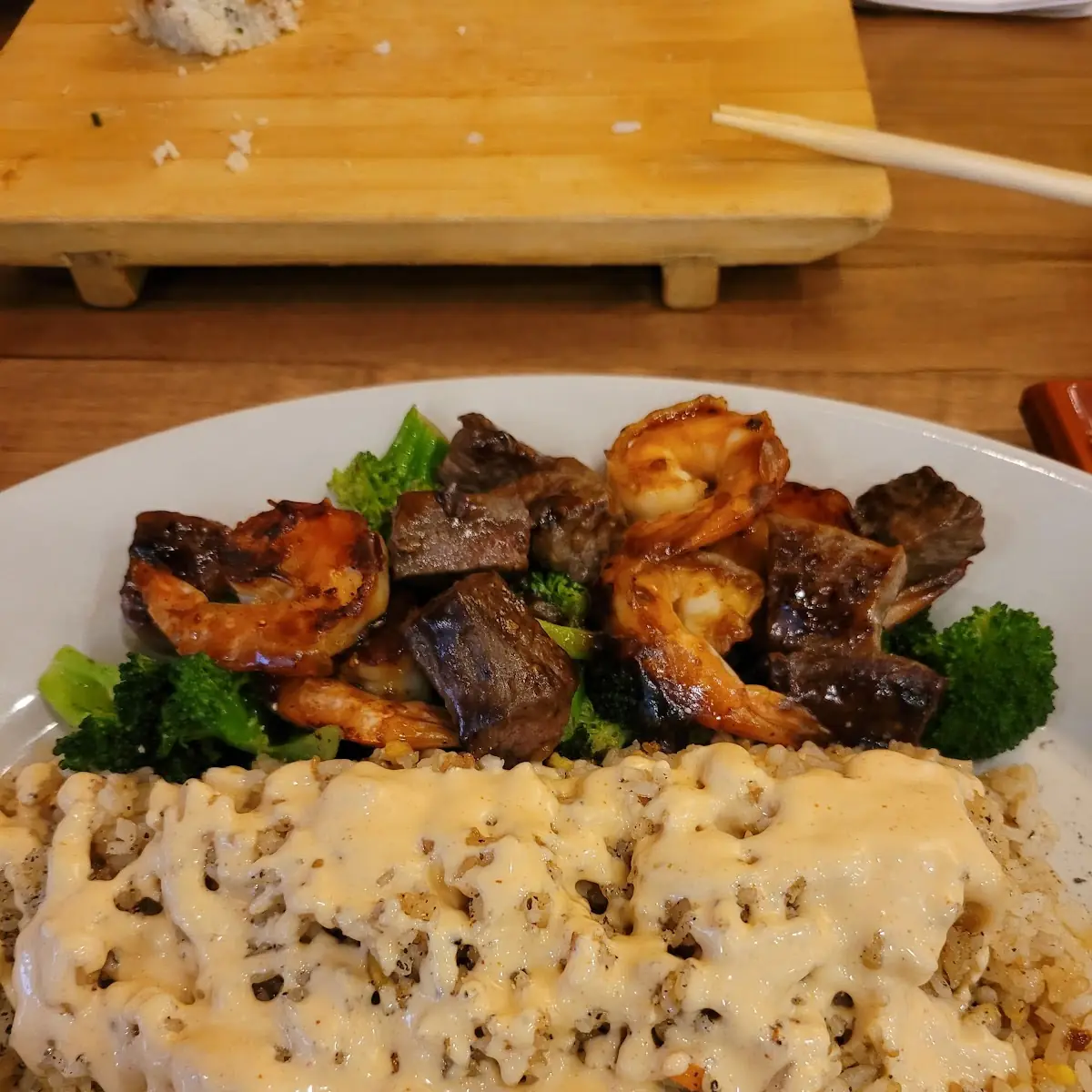 Hibachi Steak and Shrimp