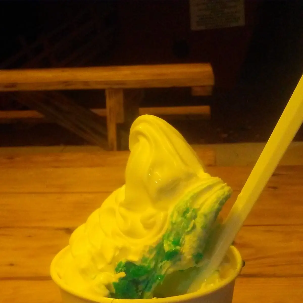Blue Raspberry Ice with Ice Cream