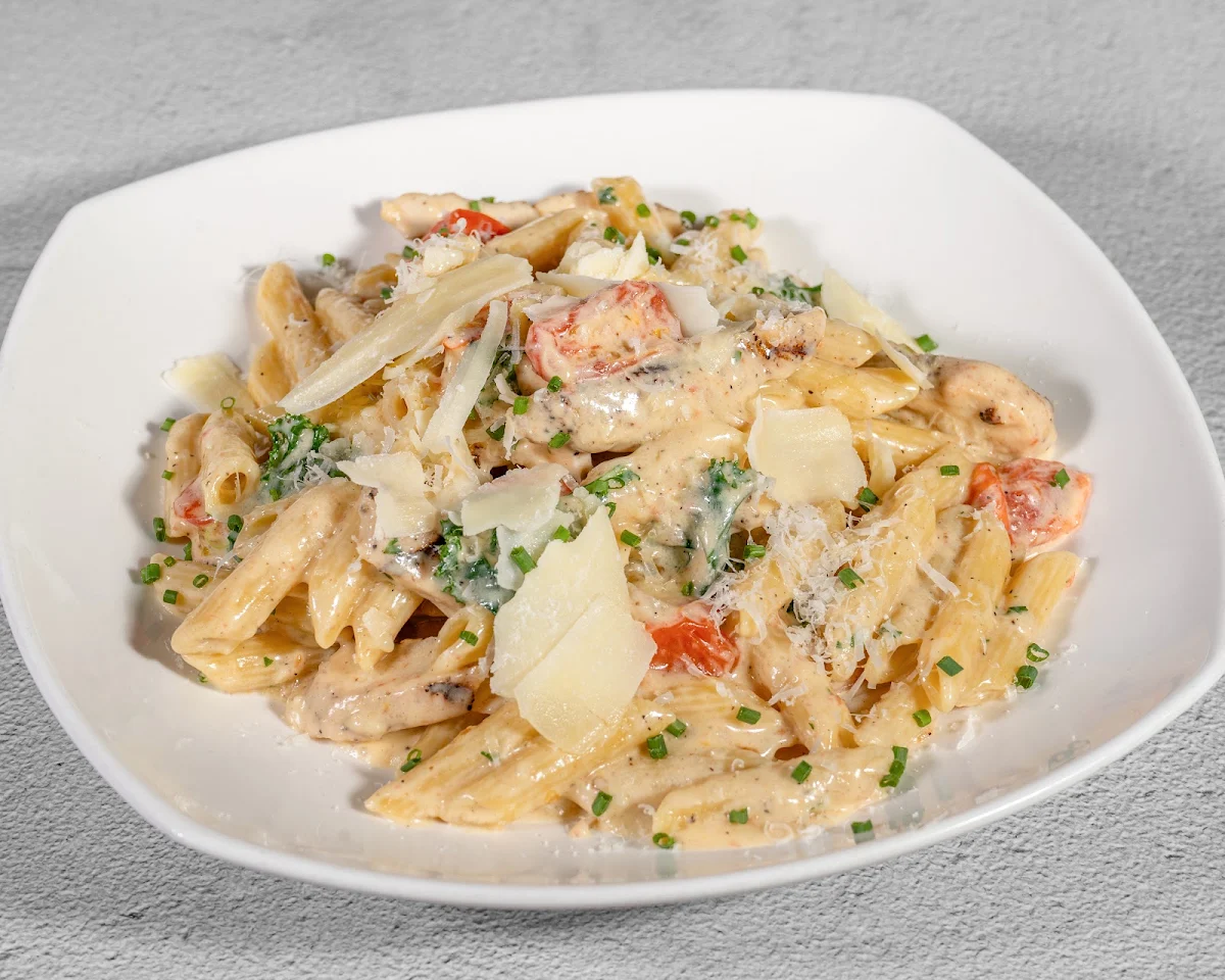 Penne Chicken, New village pizzeria and bar
