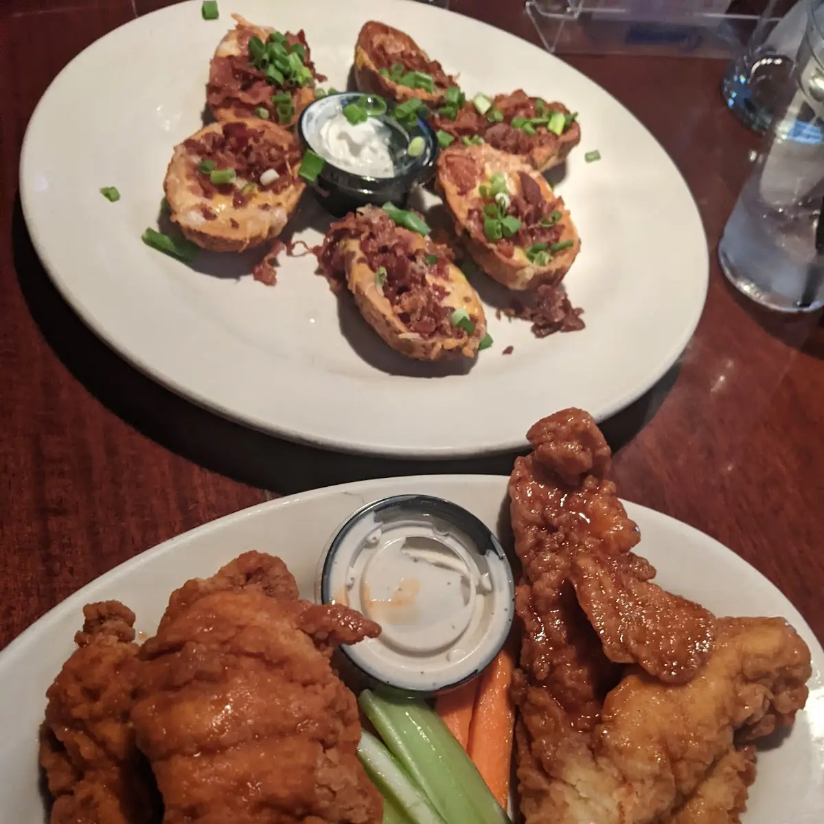 Boneless Wings and Potato Skins