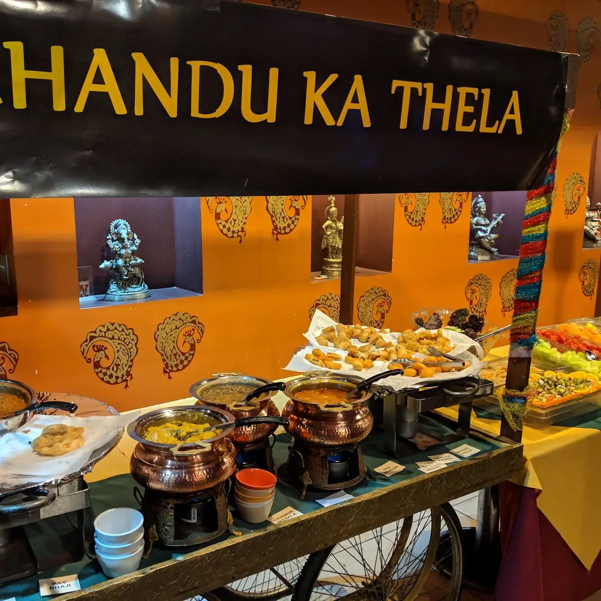 Vegetable Pakora and Chana Masala