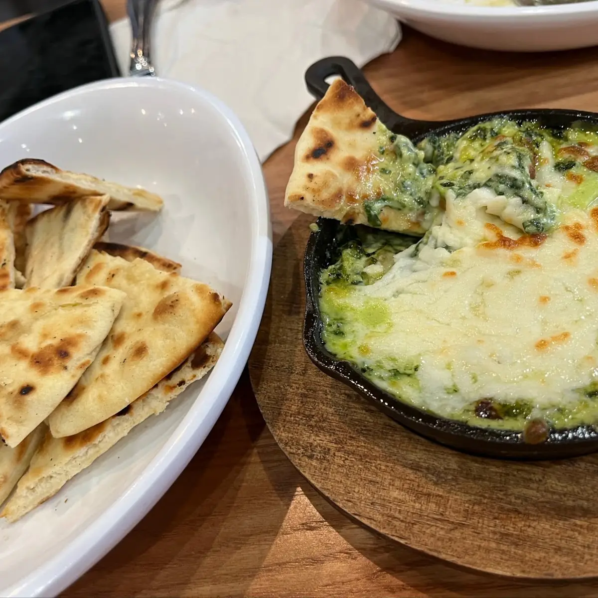 Spinach Dip w Pita Bread