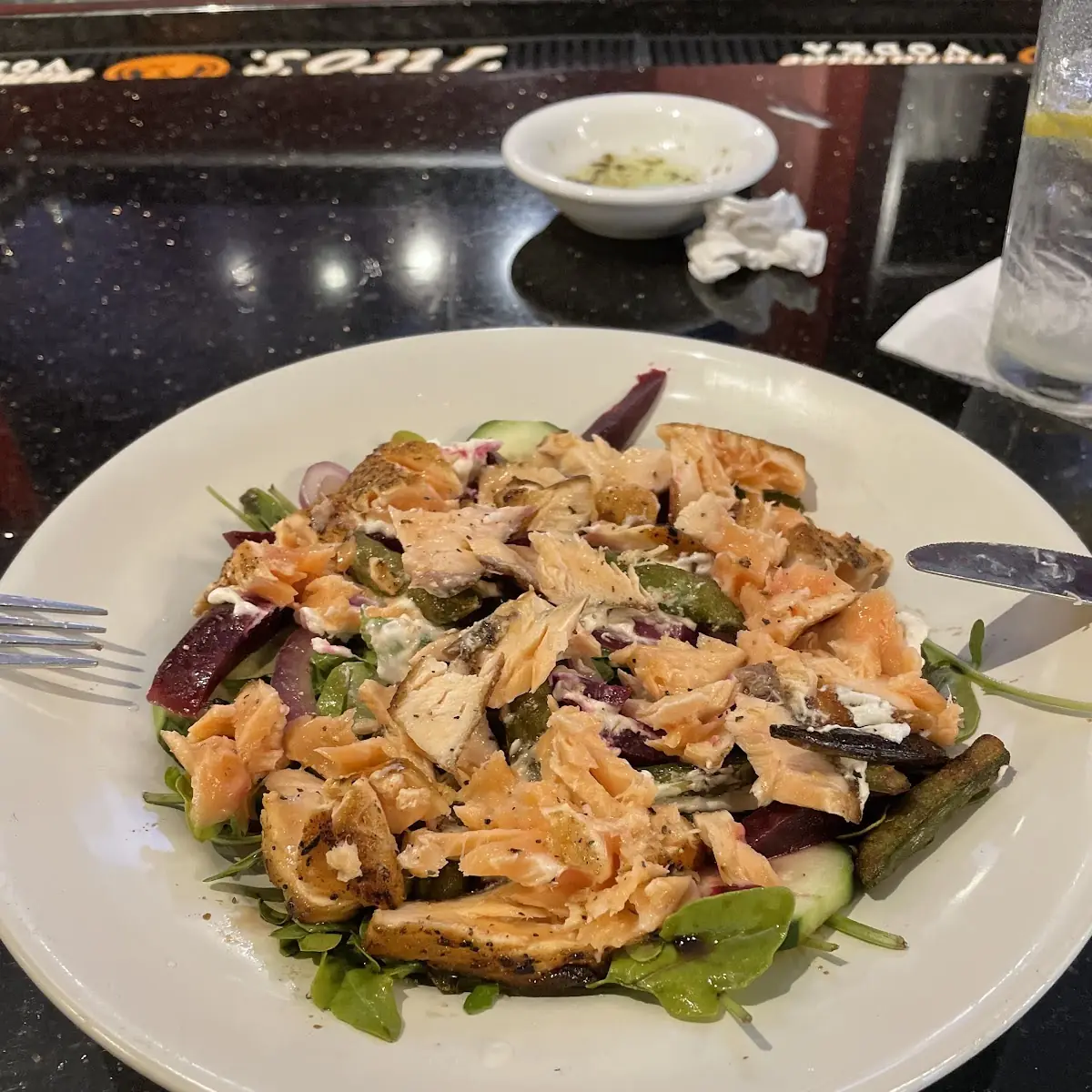 Mediterranean Beets & Salmon Salad