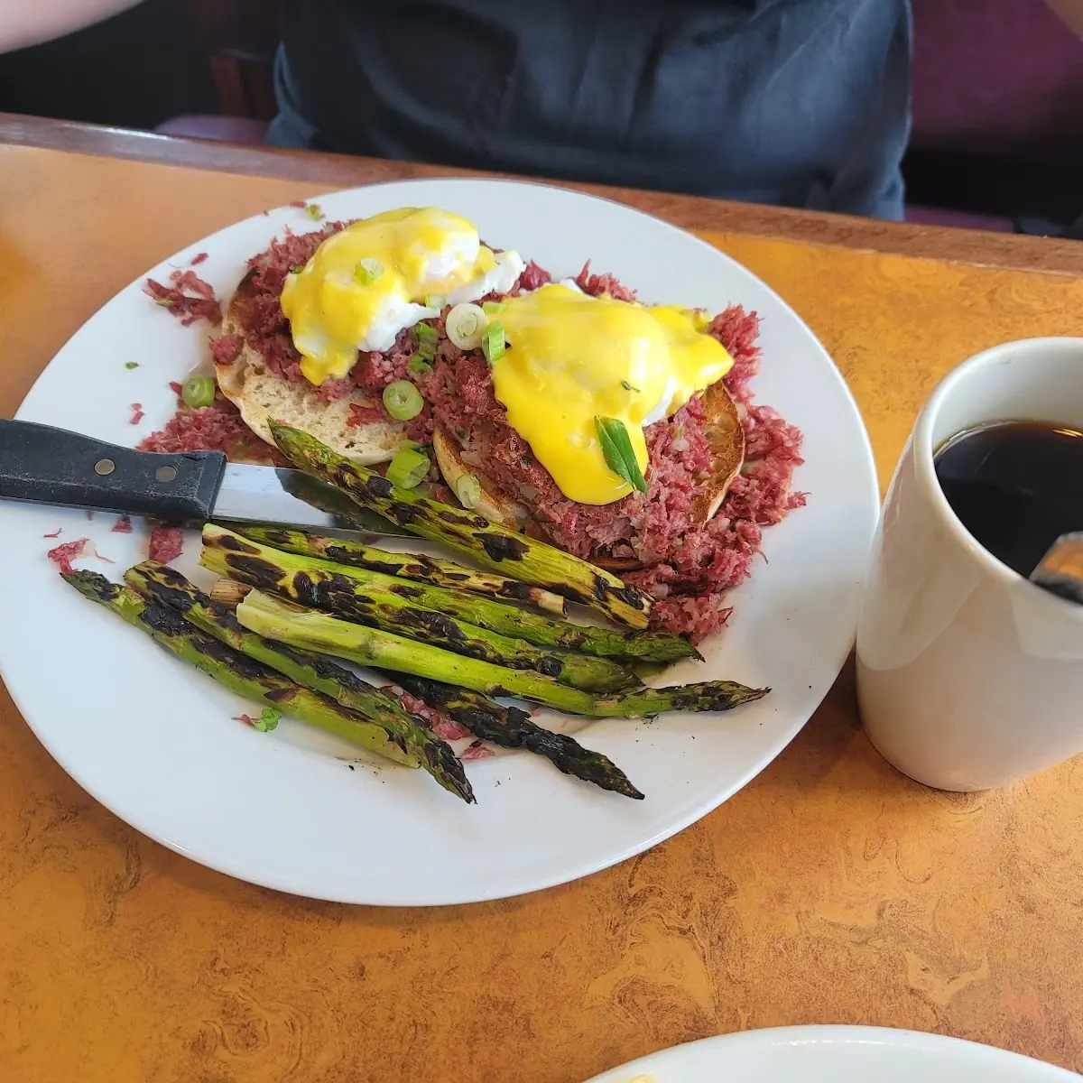Corn Beef Hash Eggs Benedict