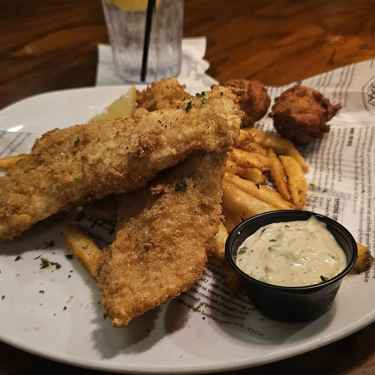 Fried Fish and Chips Platter