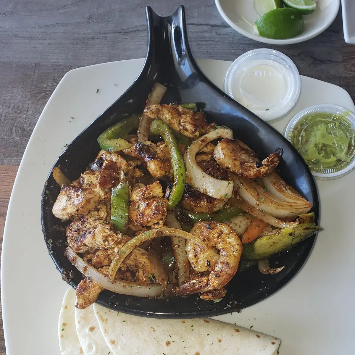 Chicken and Shrimp Fajitas