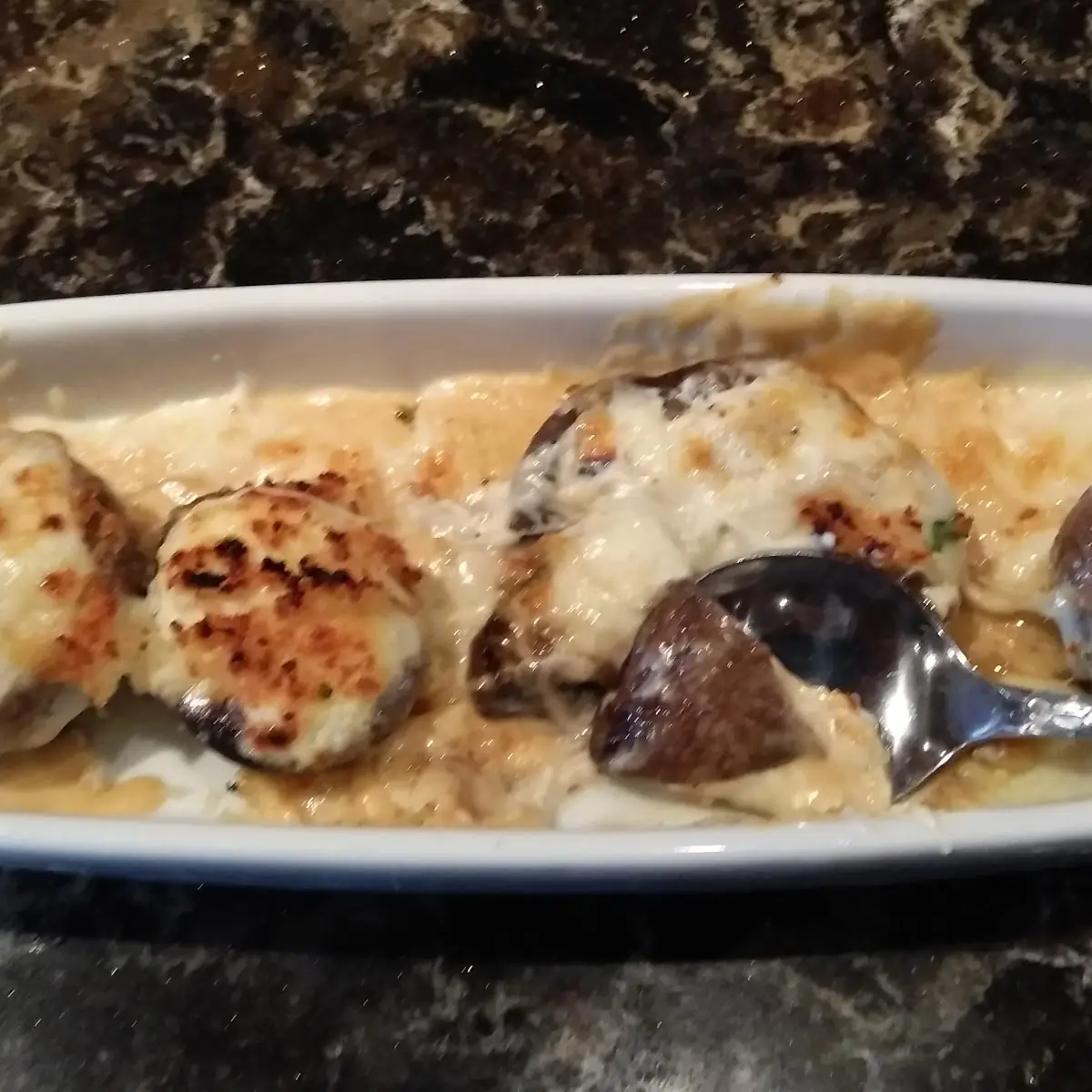 White Cheddar Stuffed Mushrooms