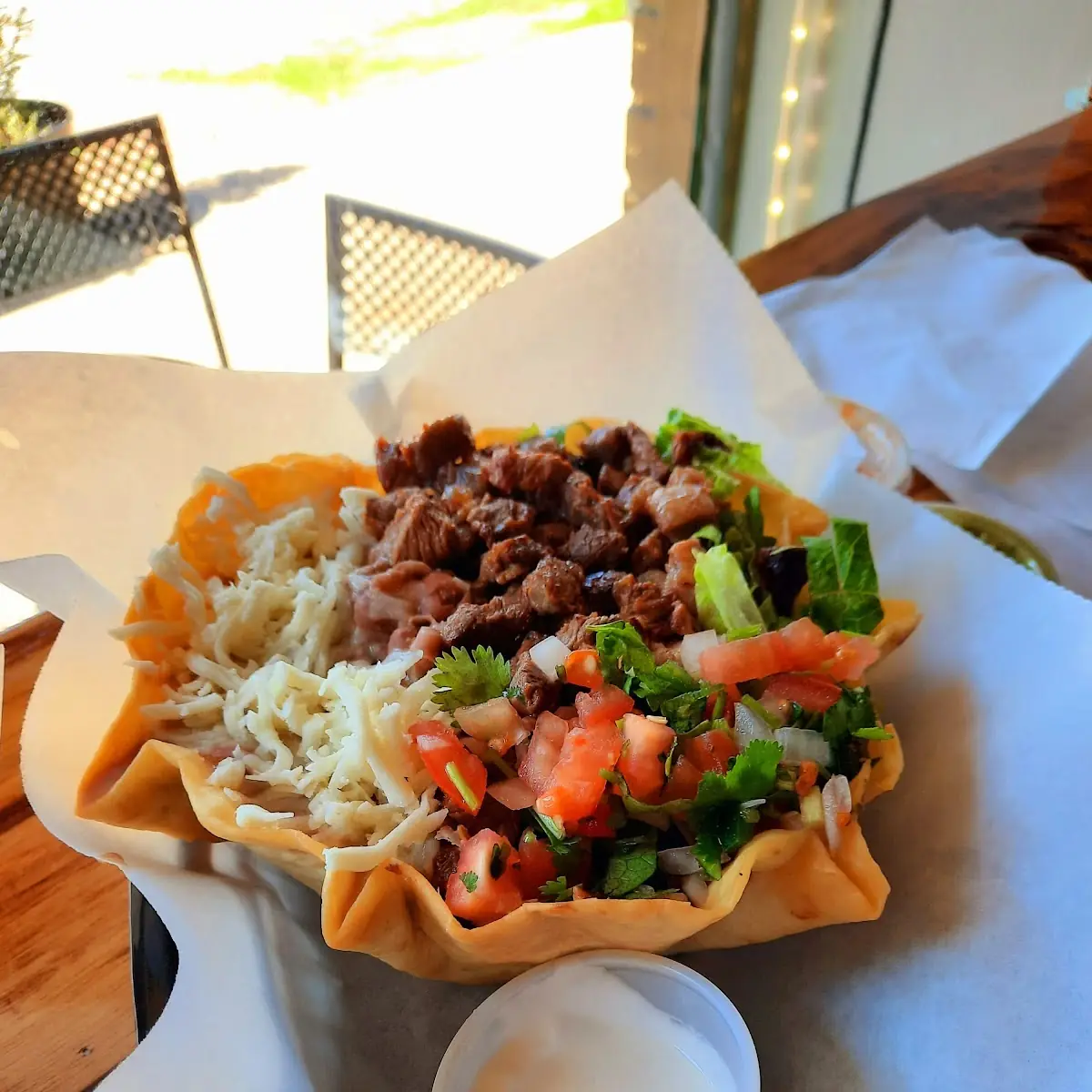Grilled Steak Taco Salad