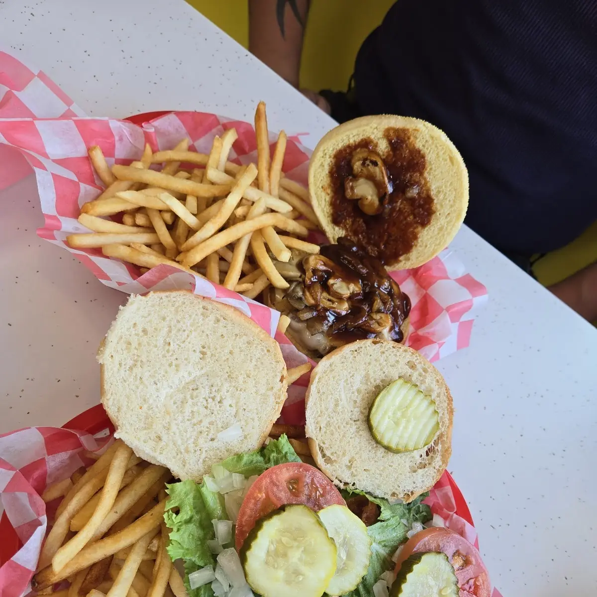 Bacon Cheeseburger Platter