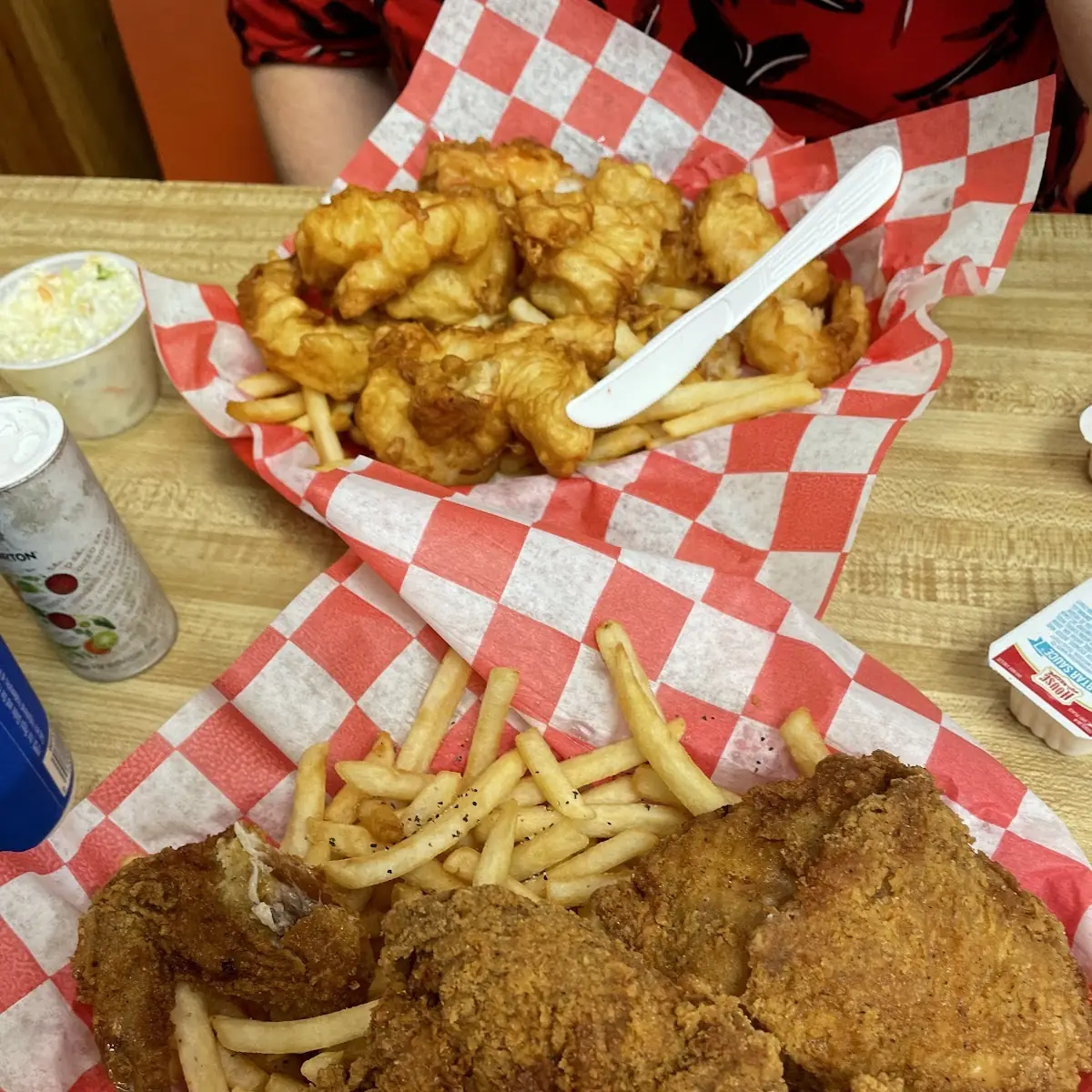 Fried Chicken and Fried Shrimp Basket