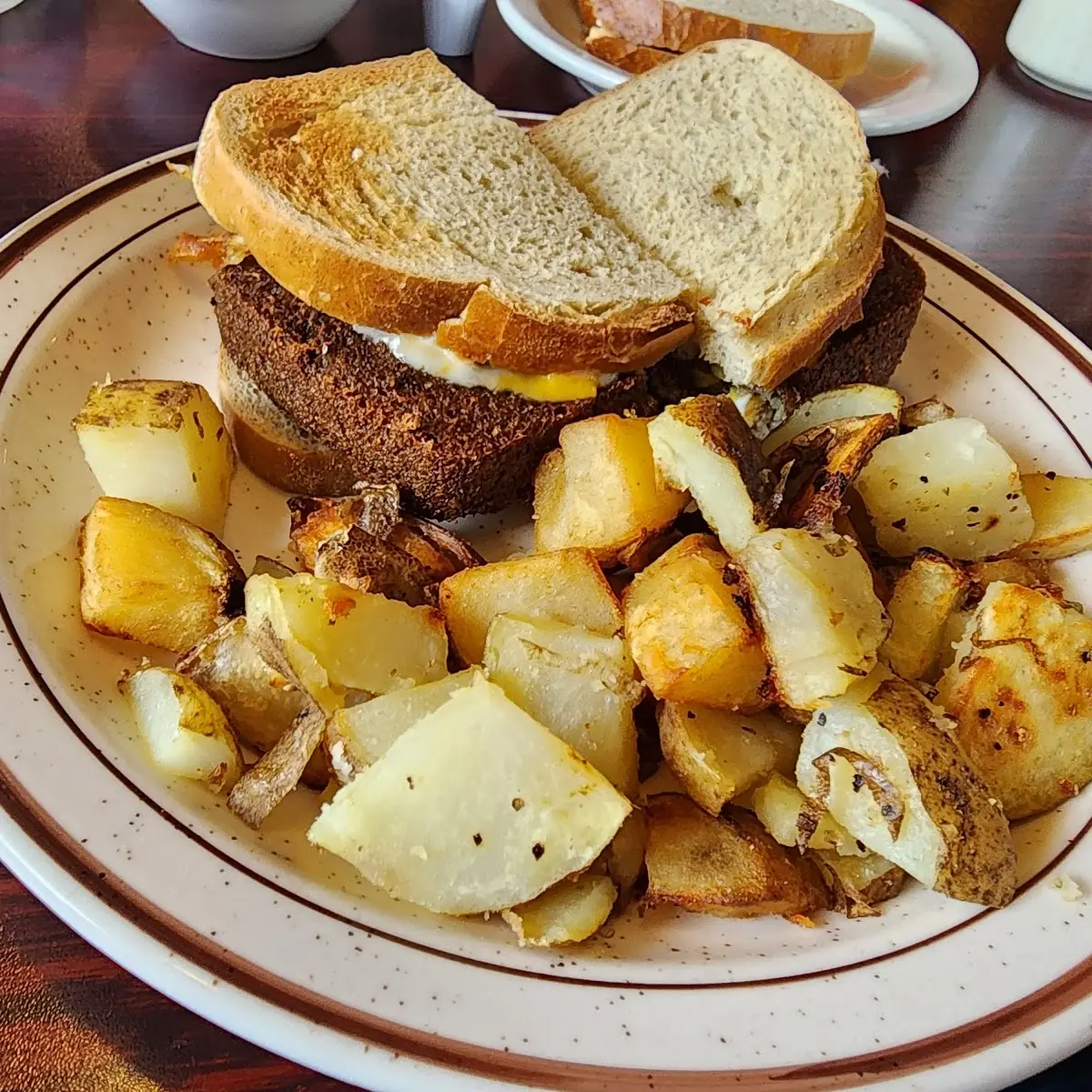 Scrapple Egg and Cheese Sandwich