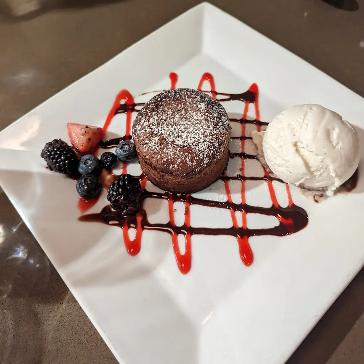 Chocolate Lava Cake À la Mode