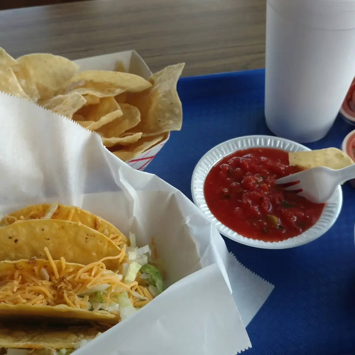 Crunchy Tacos and Refried Beans