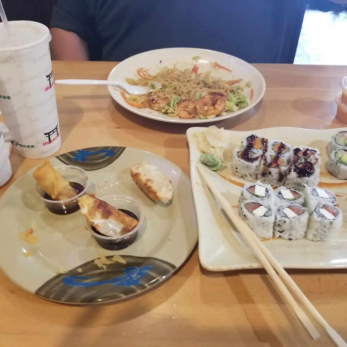 Pork Dumplings and Sushi