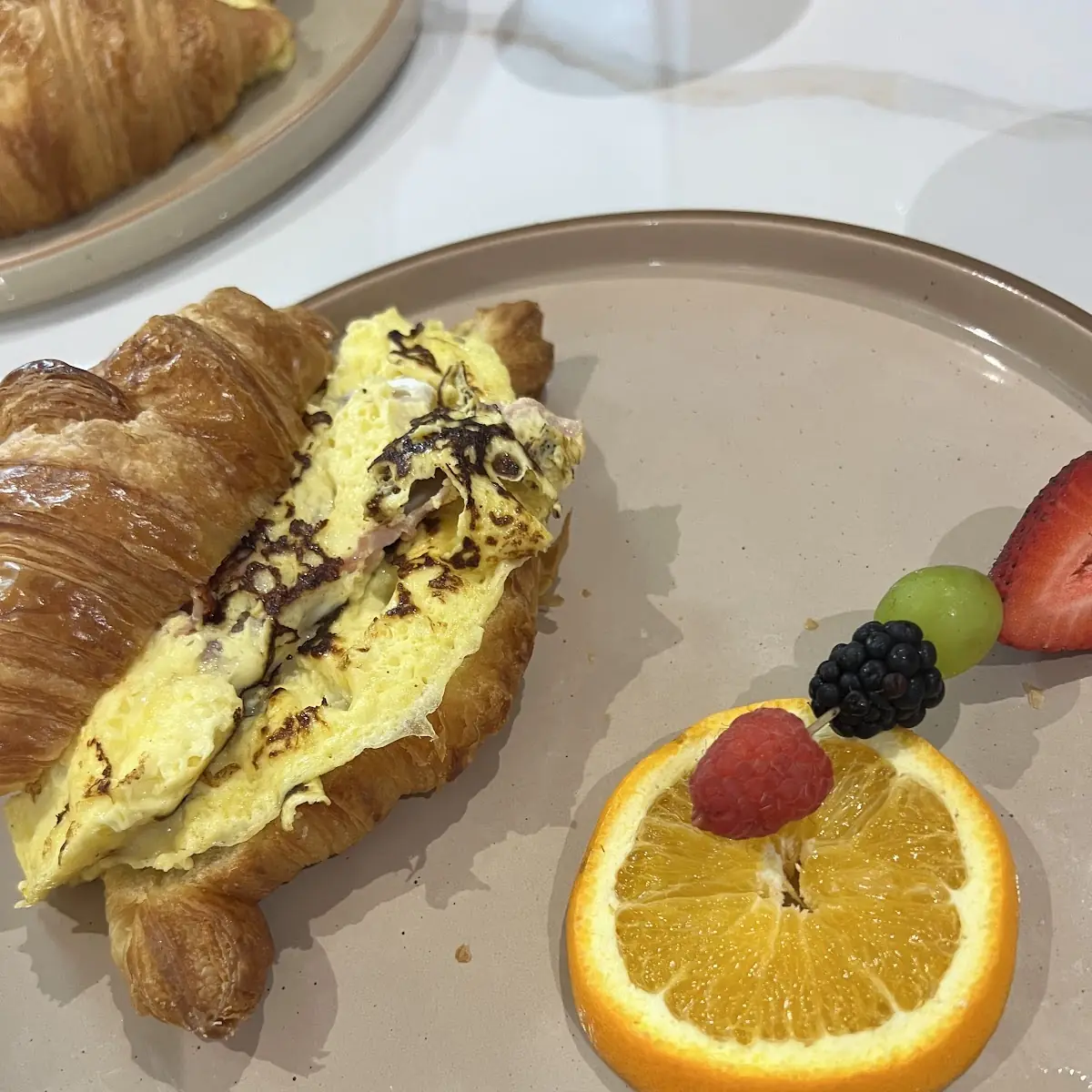 Ham Egg Cheese Croissant Sandwich