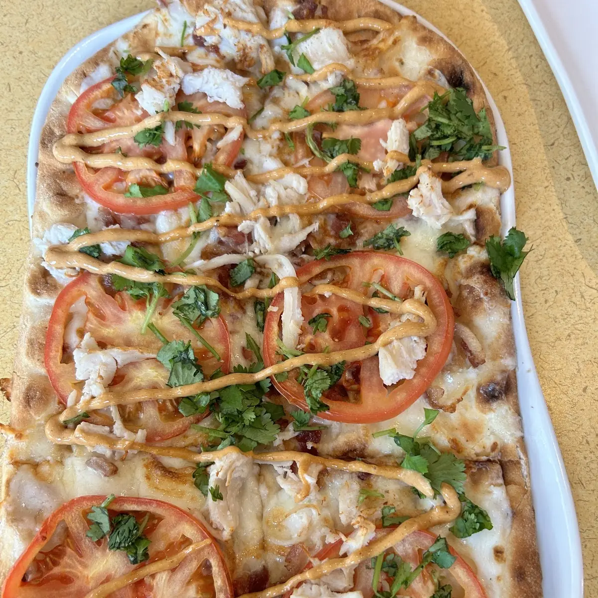 Chipotle Chicken Bacon Ranch Pizza