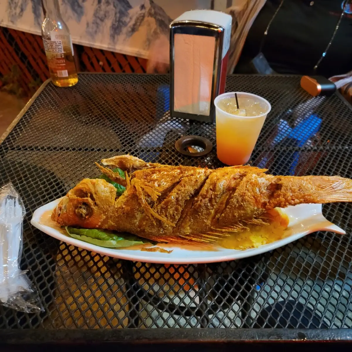 Mofongo Con Chillo Frito