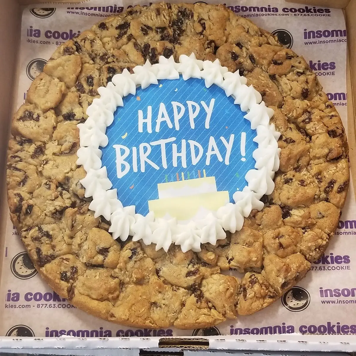 Oatmeal Raisin Cookie Cake