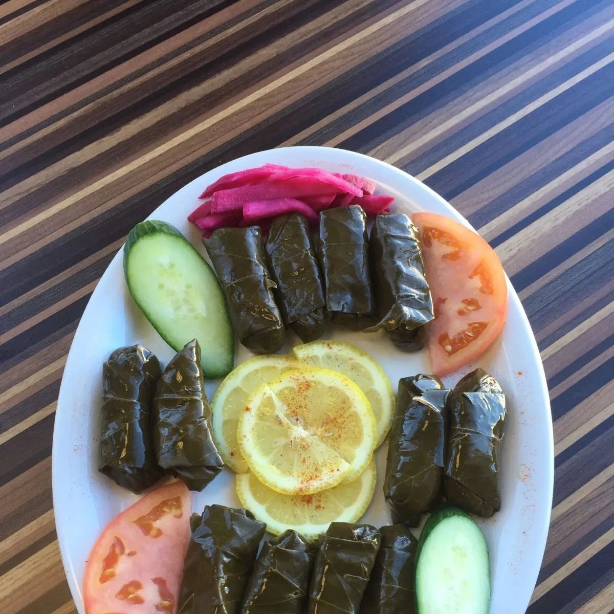 Vine Leaves Platter, Shawarma Garden