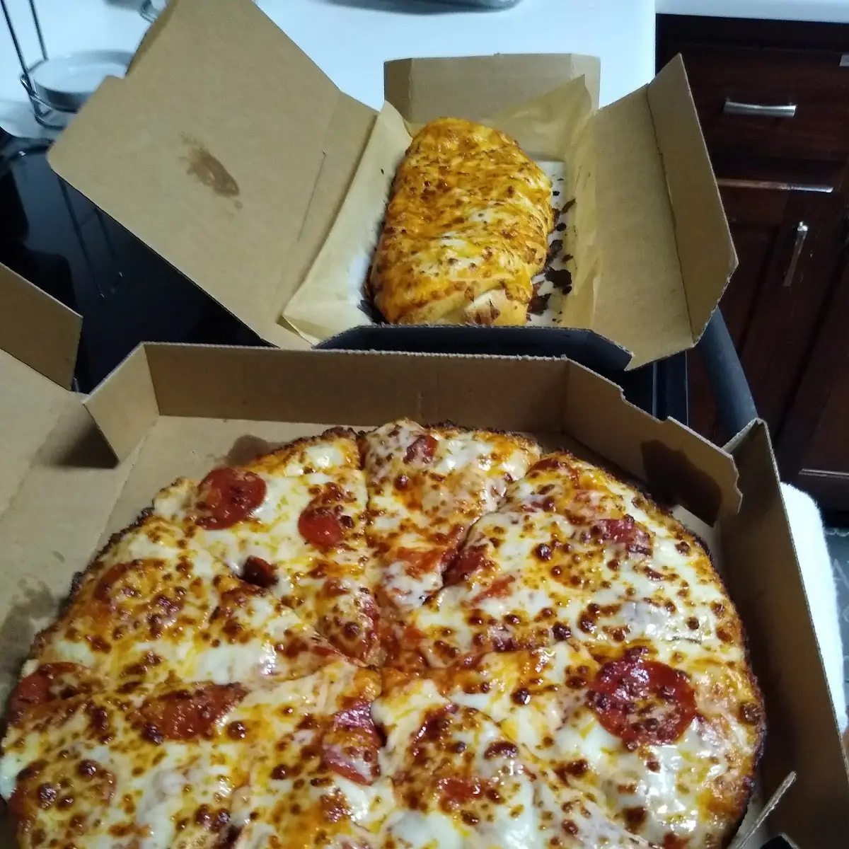 Pepperoni and Extra Cheese Pizza