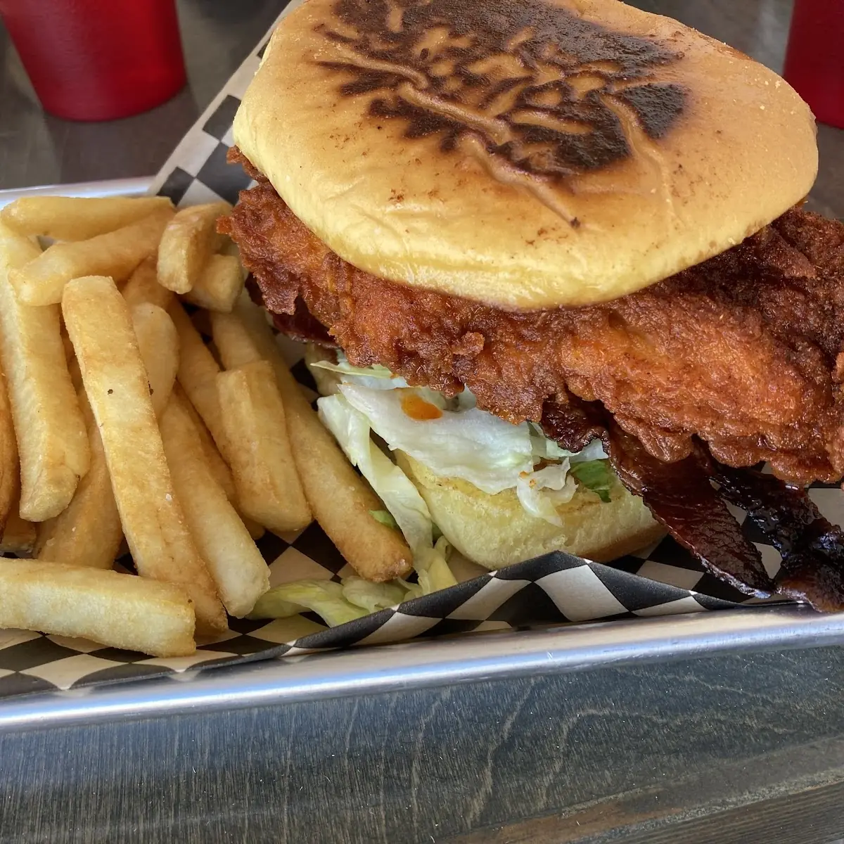 Spicy Chicken Sandwich Bacon