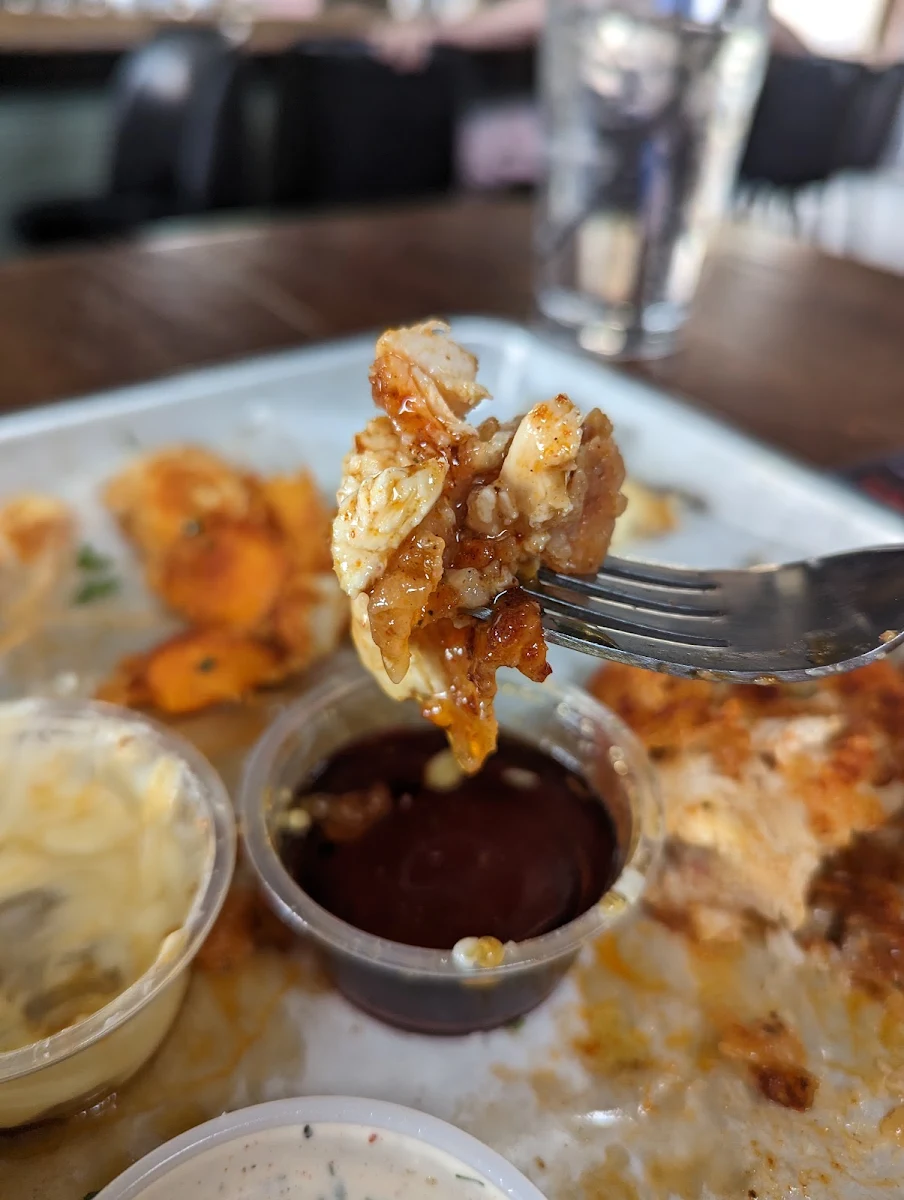 Hot Chicken with Bubble Waffle