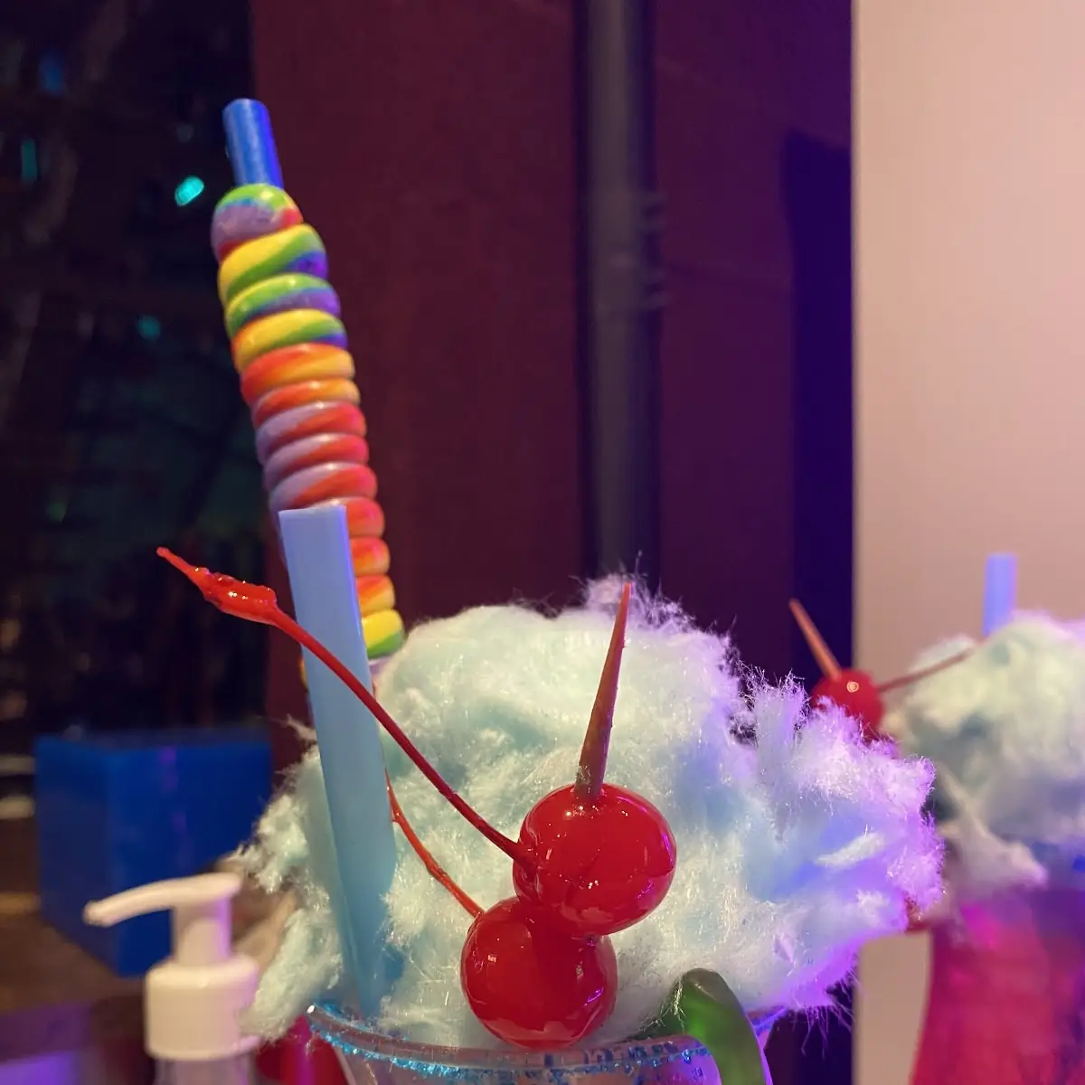 Shirley Temple with Cotton Candy