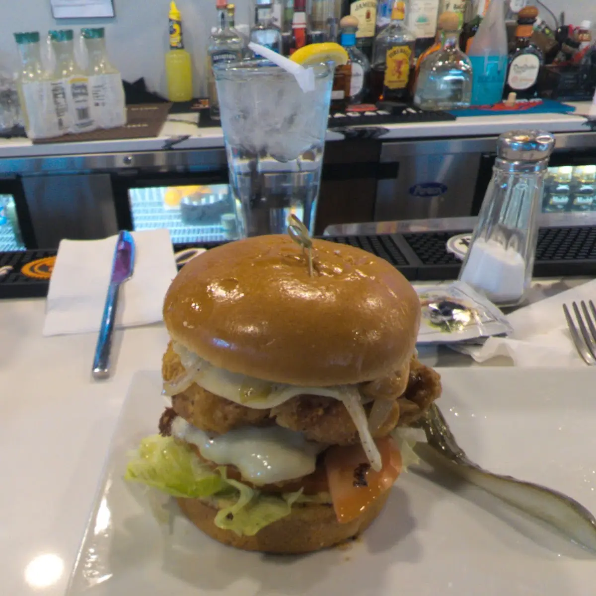 Chicken Sandwich with Grilled Onions