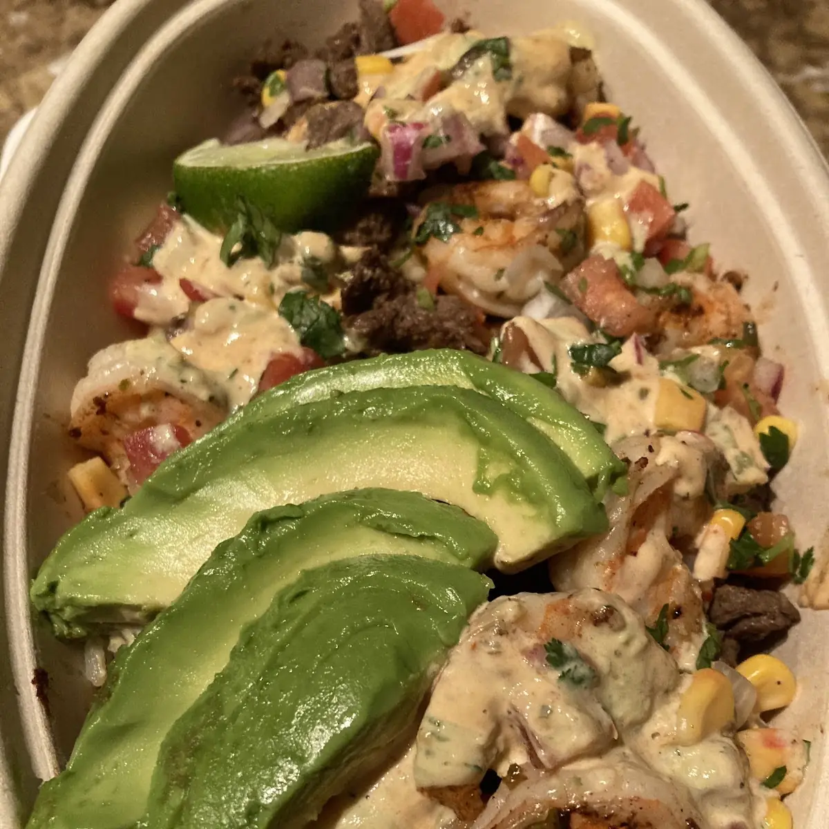 Surf & Turf Burrito Bowl