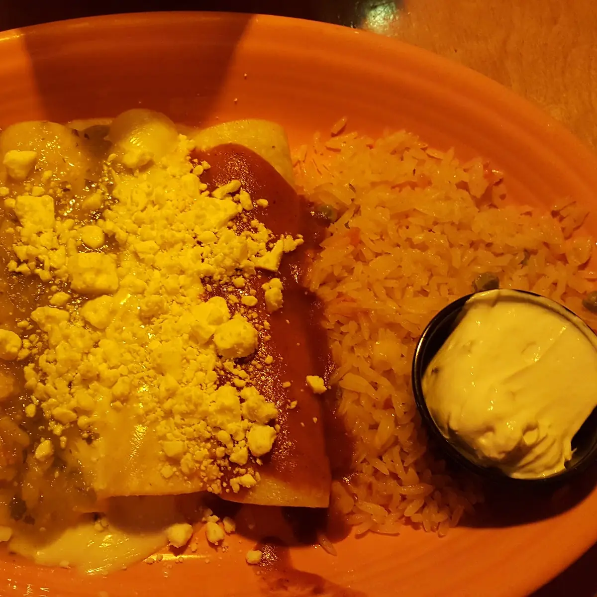One Enchilada Rice and Beans