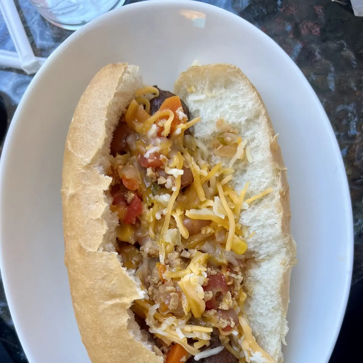 Vegan Chili Dog