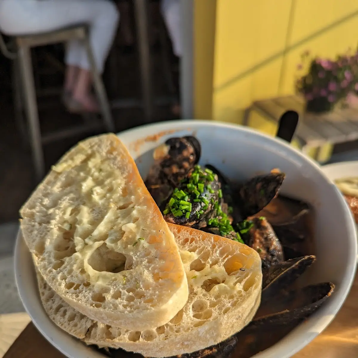 Mussels and Blue Cheese