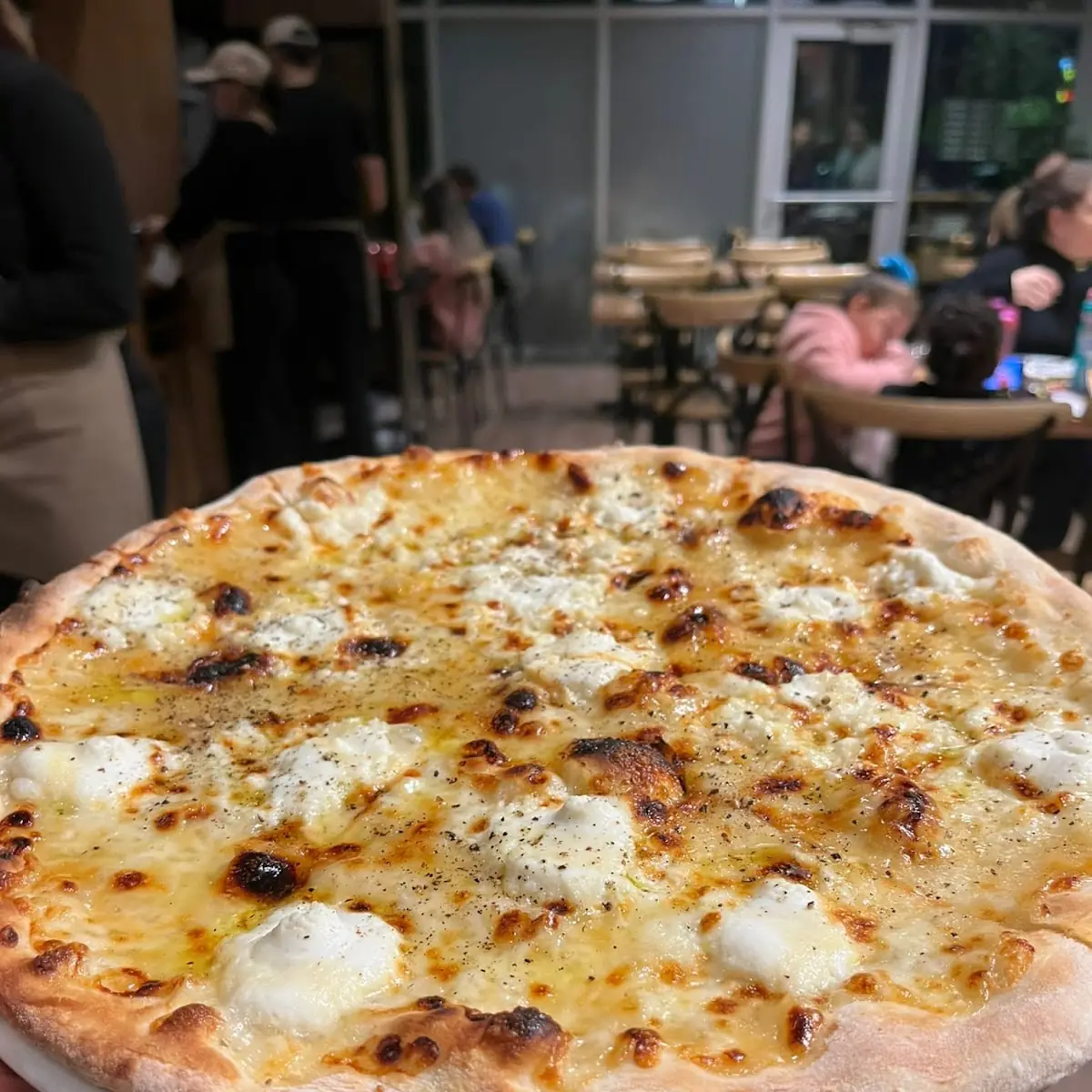 White Pizza with Ricotta Cheese