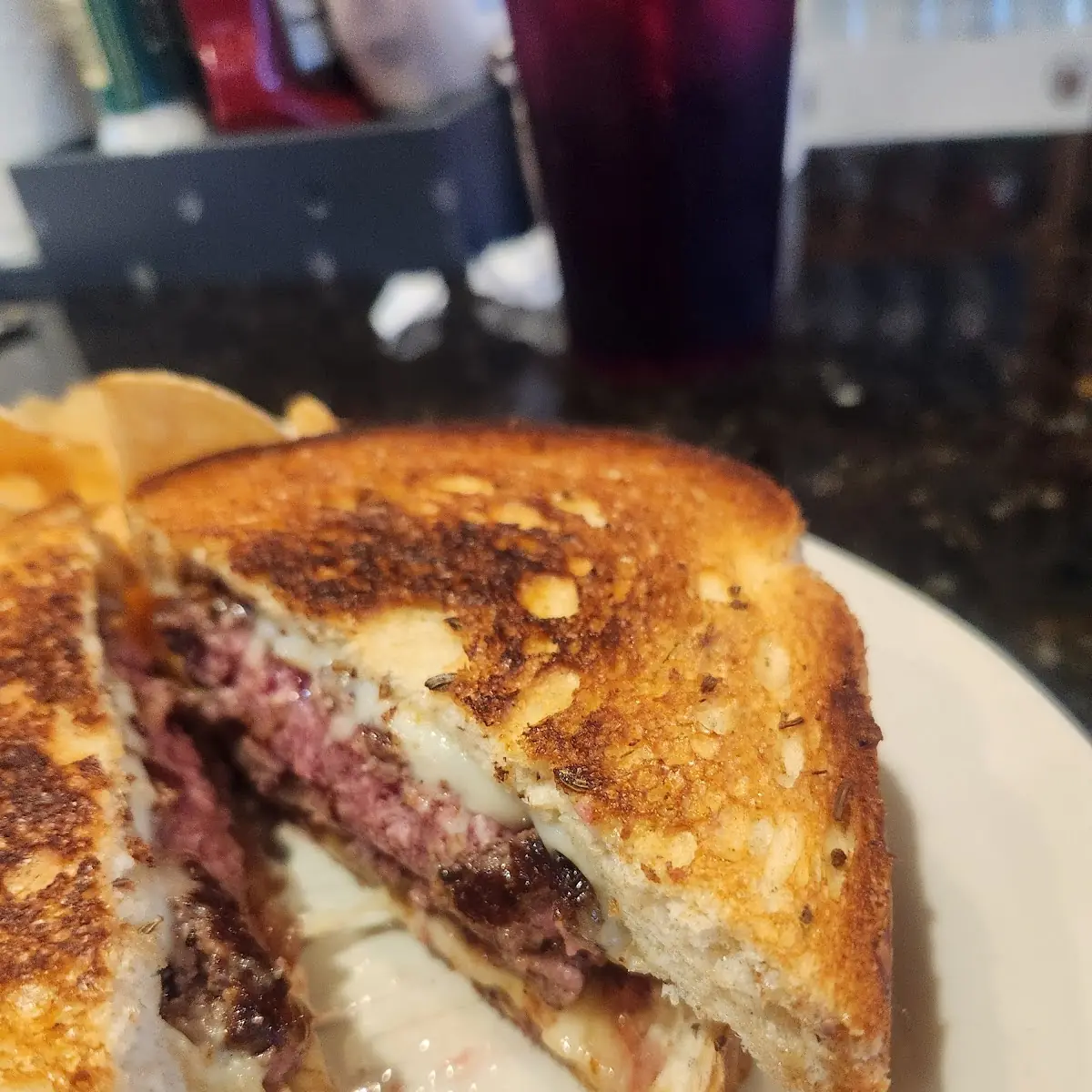 Patty Melt Homemade Chips